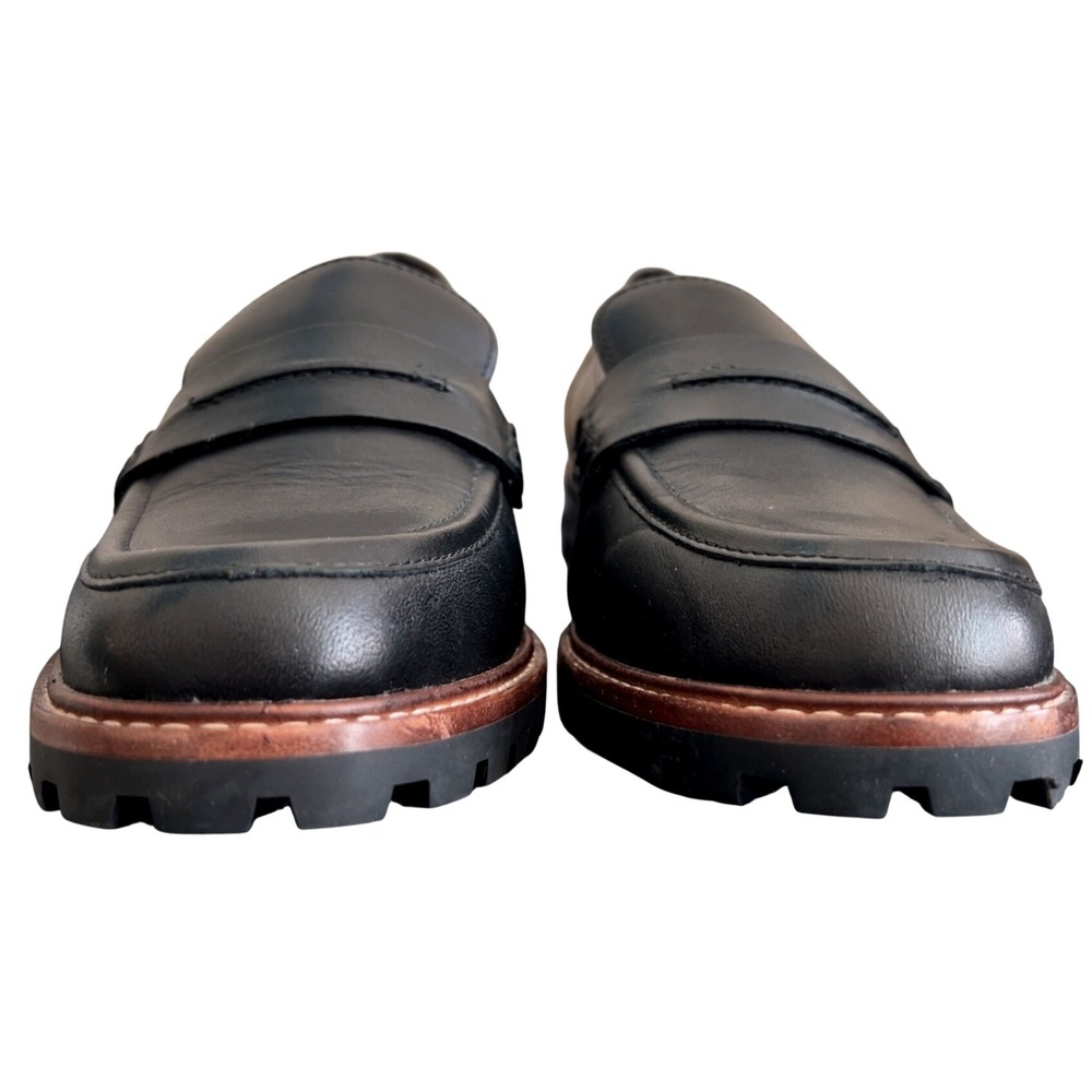 Madewell The Corrinne Lugsole Leather Loafer | Color: True Black | SZ: 7 - Picture 4 of 10